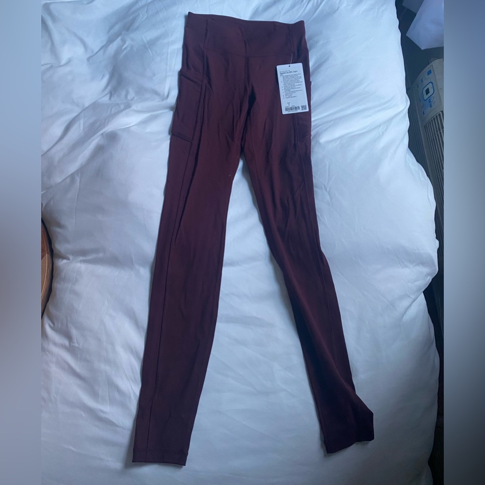 Lululemon Maroon Leggings NEW WITH TAGS